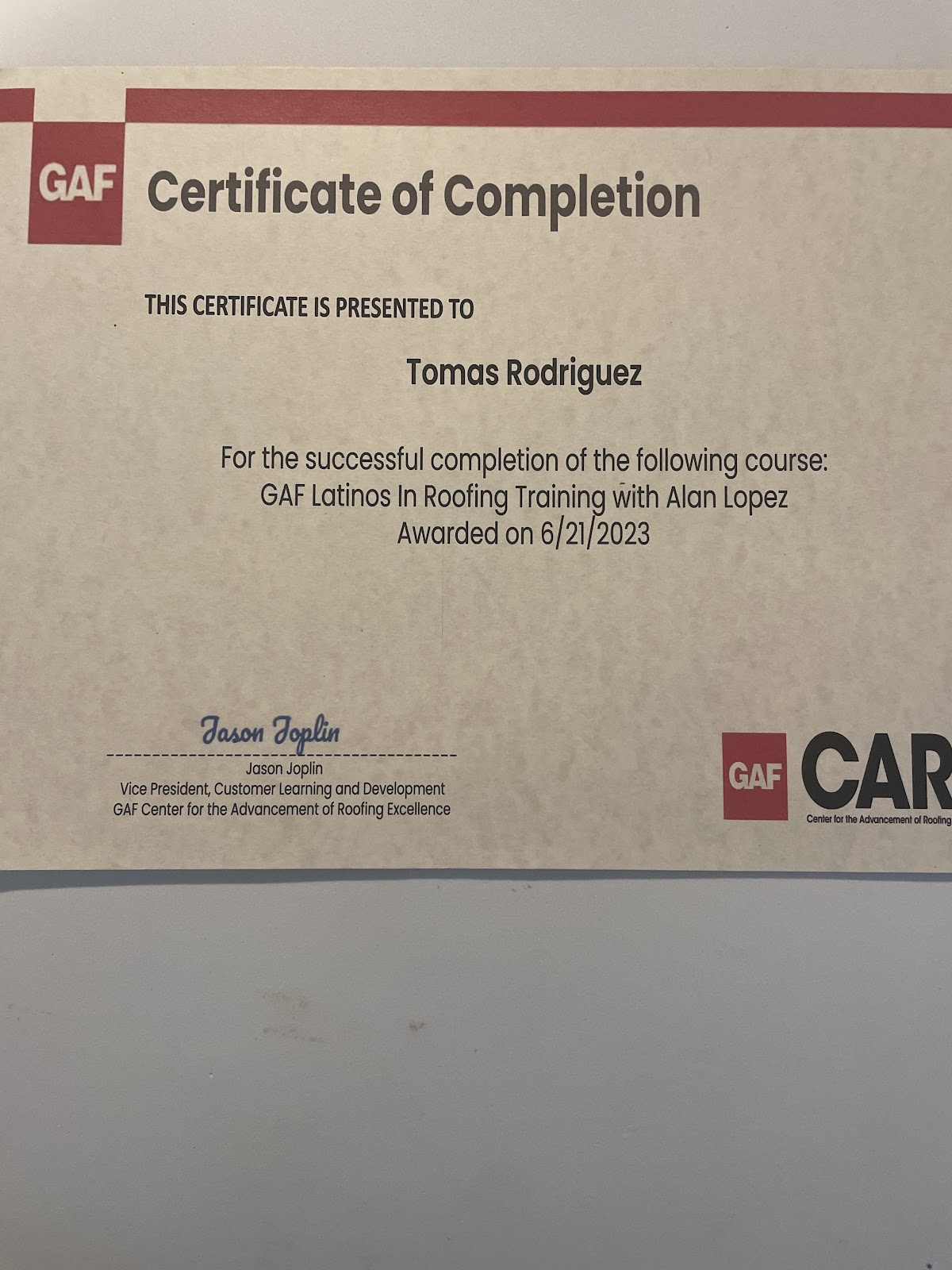 Home Updates Roofing and Repairs project